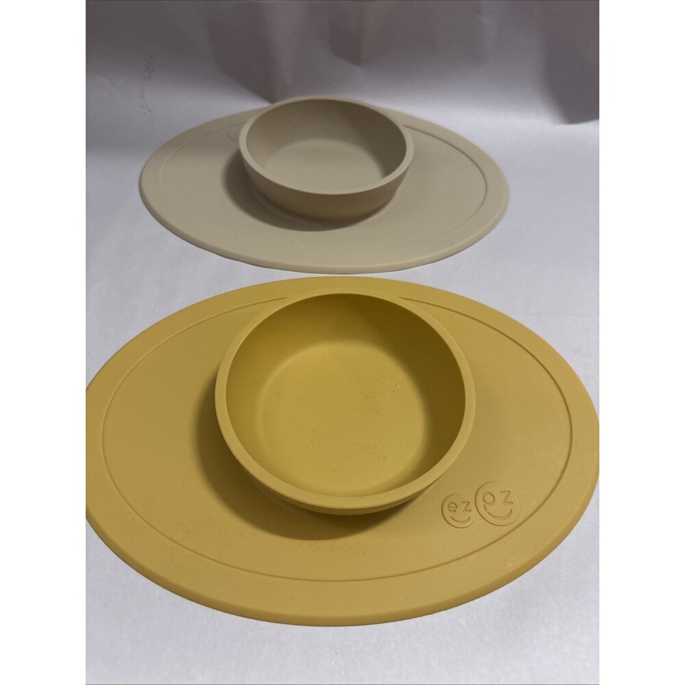 Two The Tiny Bowl  100% Silicone Suction Bowl Cup EZ PZ EZPZ